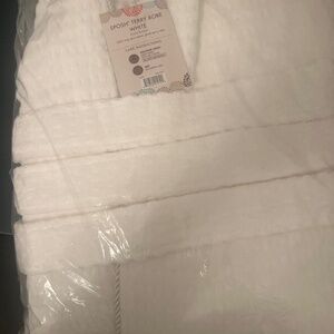 NWT Sposh white terry spa Robe